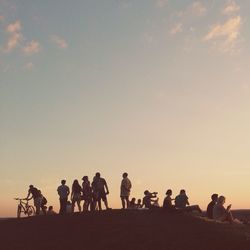 People at sunset