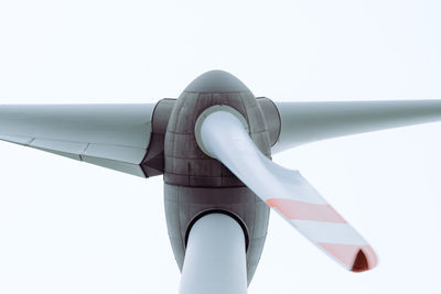 Detail view of wind energy turbine head