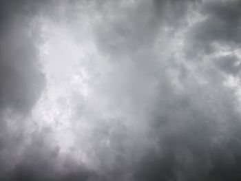 Low angle view of storm clouds in sky