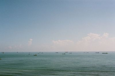 Scenic view of calm sea against sky