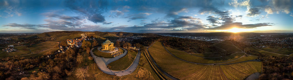 Stuttgart rotenberg  chapel sunset 