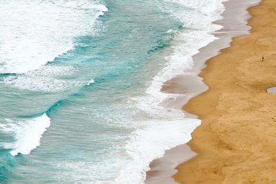 High angle view of beach