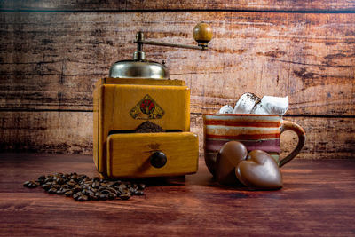 Close-up of food on table