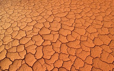 Full frame shot of cracked land