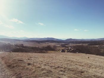 Scenic view of landscape against sky