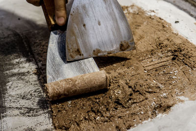 Man working on construction site