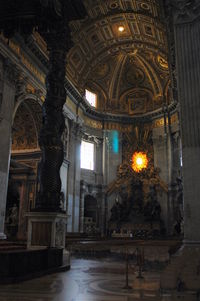 Interior of church