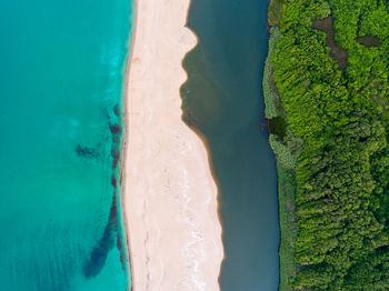 High angle view of swimming pool