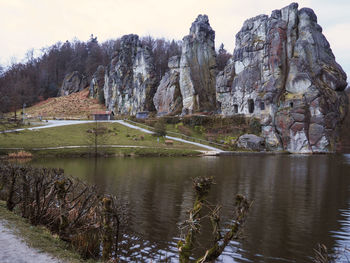 Scenic view of river against sky