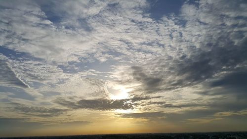 Scenic view of sky during sunset