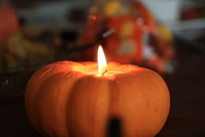 Close-up of candle