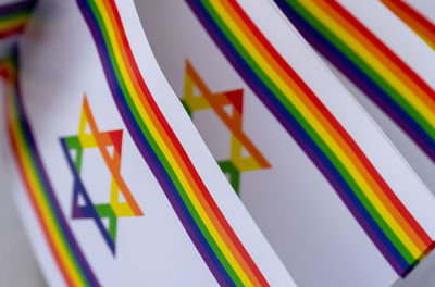 Full frame shot of colorful flags