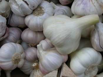 Full frame shot of garlic