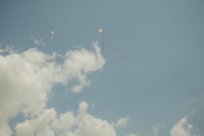 Low angle view of clouds in sky