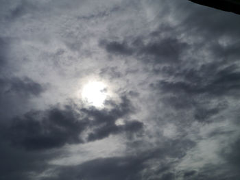 Low angle view of clouds in sky