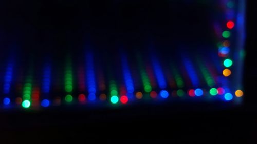 Defocused lights at night