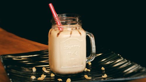 Close-up of drink on table