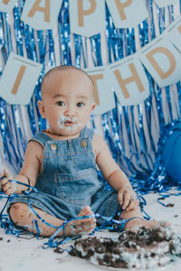 Portrait of cute baby boy