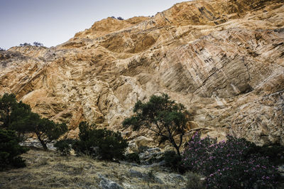 Scenic view of rocky mountains