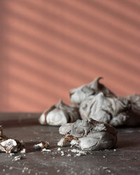 Close-up of food on table