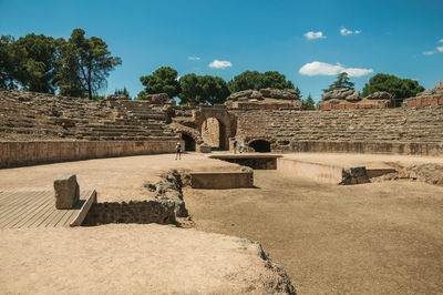 Old ruins against sky