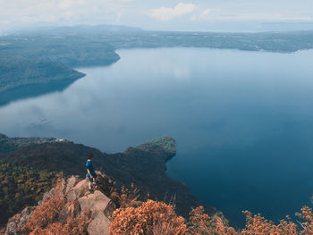 Scenic view of lake