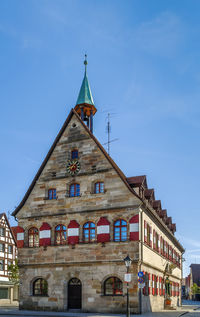 Low angle view of building against sky