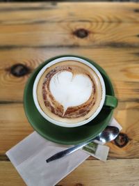 Close-up of coffee on table