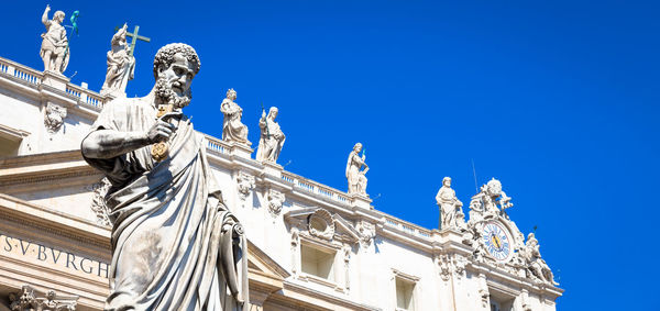 Low angle view of statue