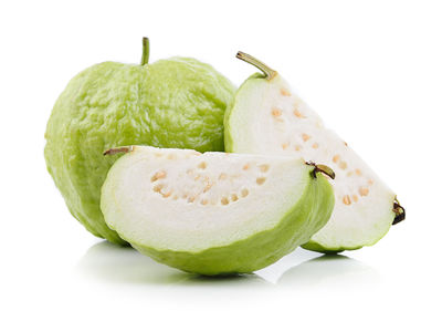 Close-up of apple against white background