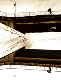 View of bridge over river