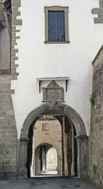 Low angle view of historical building