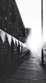 View of built structure against clear sky