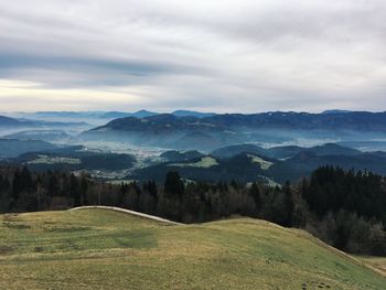 Scenic view of landscape against sky