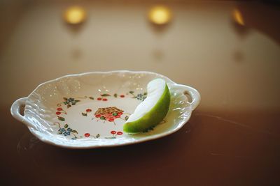 High angle view of meal served in plate