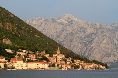 Scenic view of town