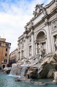 View of trevi fountain