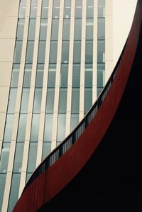 Low angle view of modern building against sky