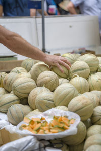 Full frame shot of food for sale at market stall