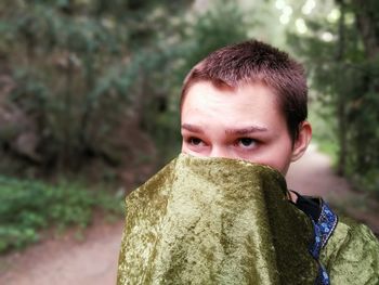Close-up portrait of a boy