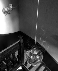 Illuminated lights at night