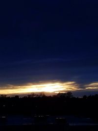 Scenic view of sky at night