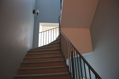 Low angle view of staircase in building