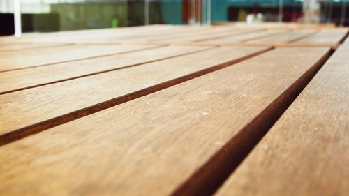 Close-up of wooden plank