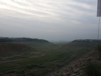 Scenic view of landscape against sky