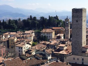 High angle view of cityscape