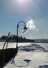 Sun shining through clouds