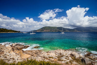 Scenic view of sea against sky