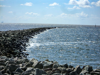 Scenic view of sea against sky