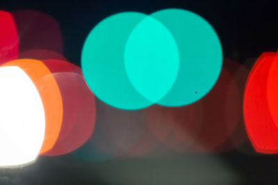 Close-up of colorful lights